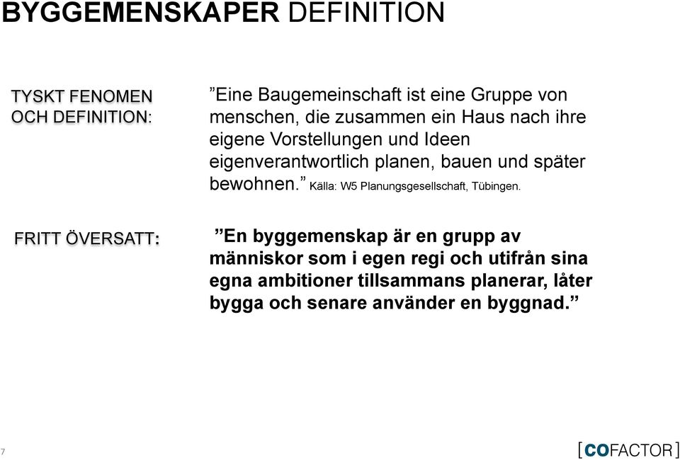 bewohnen. Källa: W5 Planungsgesellschaft, Tübingen.