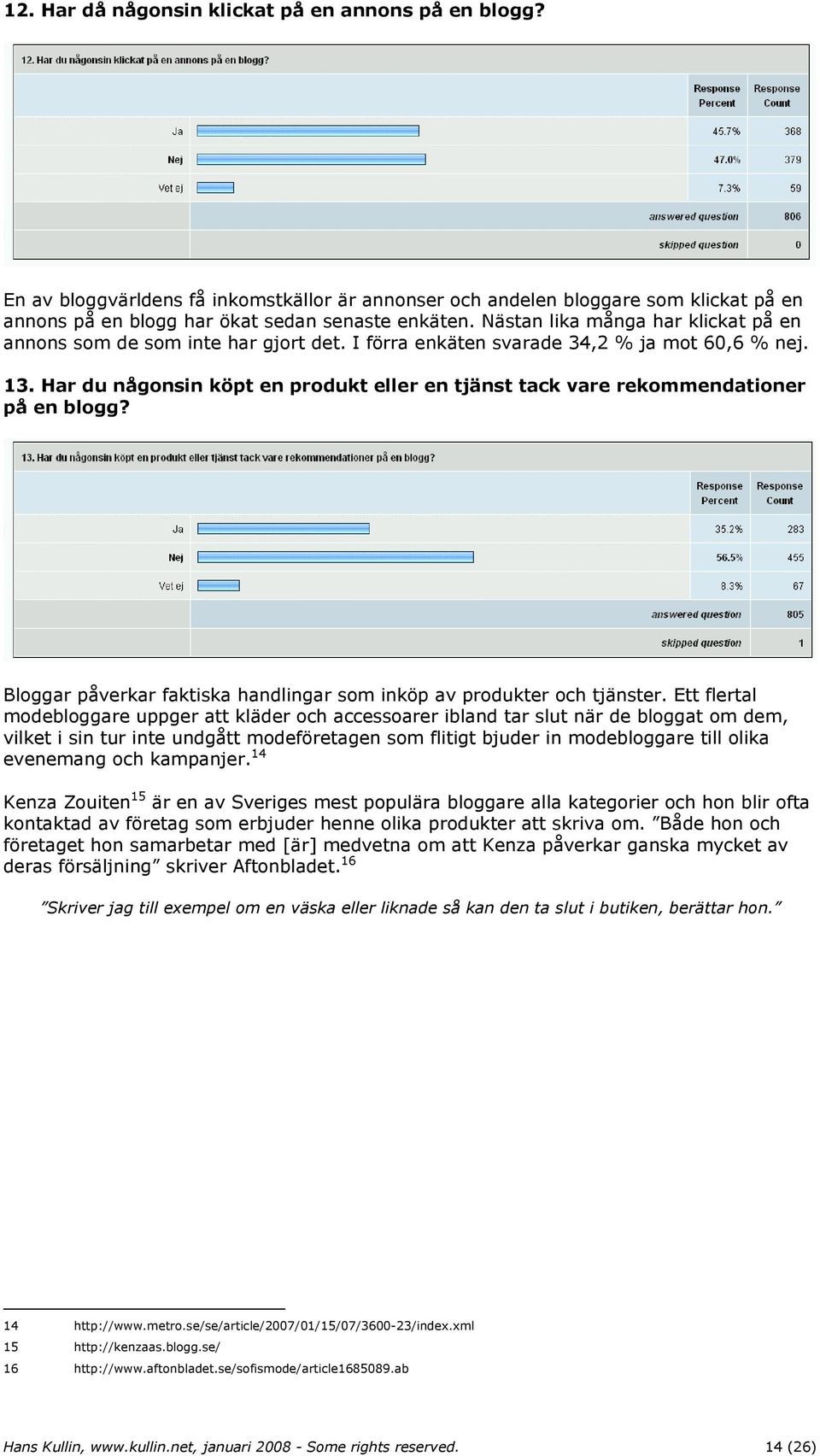 Har du någonsin köpt en produkt eller en tjänst tack vare rekommendationer på en blogg? Bloggar påverkar faktiska handlingar som inköp av produkter och tjänster.