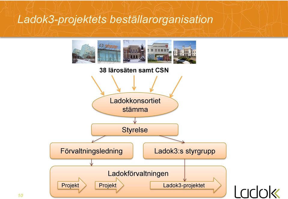 Styrelse Förvaltningsledning Ladok3:s