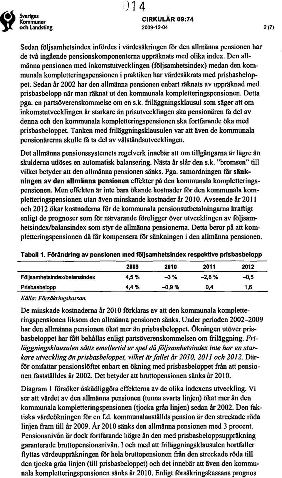 Sedan år 2002 har den allmänna pensionen enbart räkn