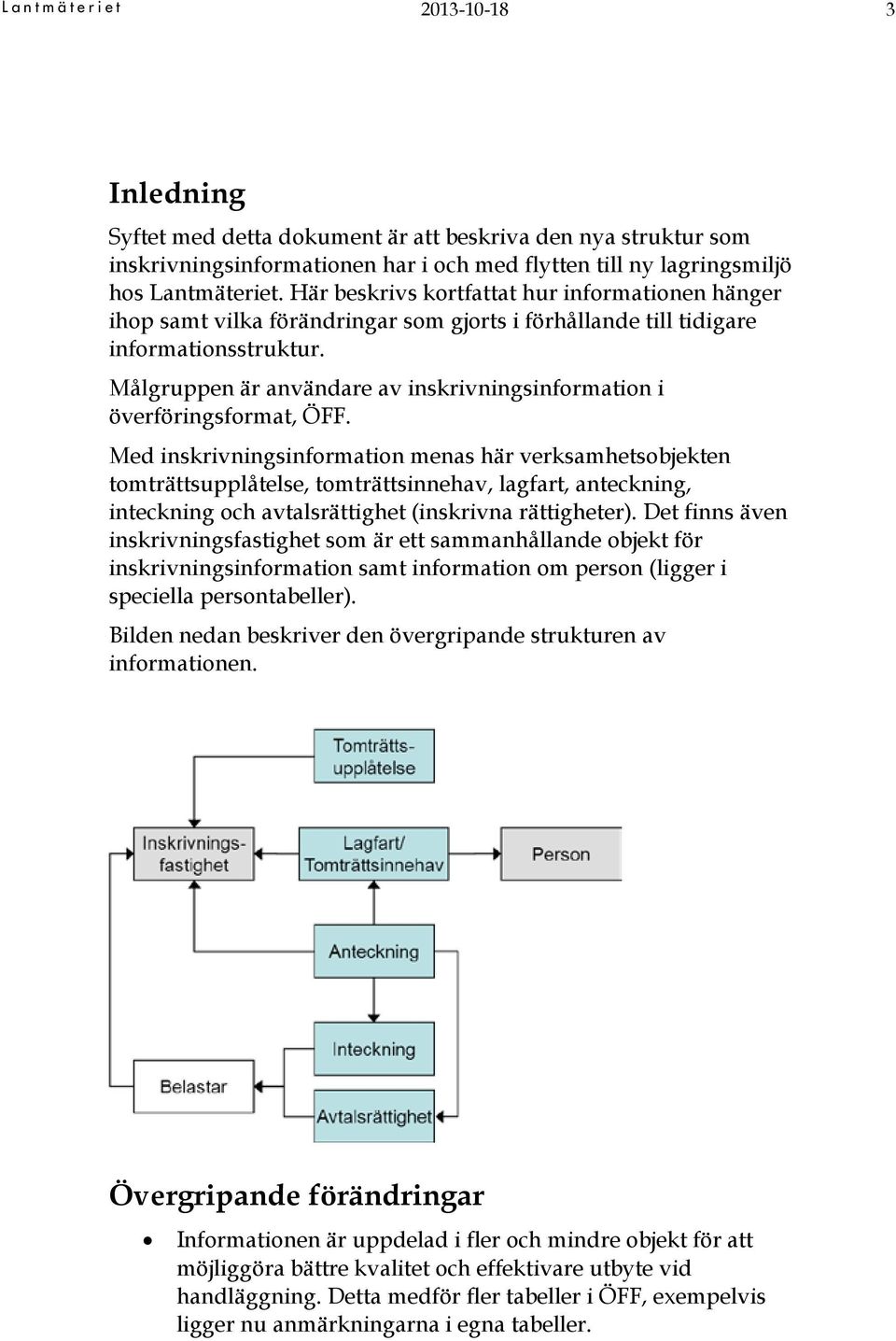 Målgruppen är användare av inskrivningsinformation i överföringsformat, ÖFF.