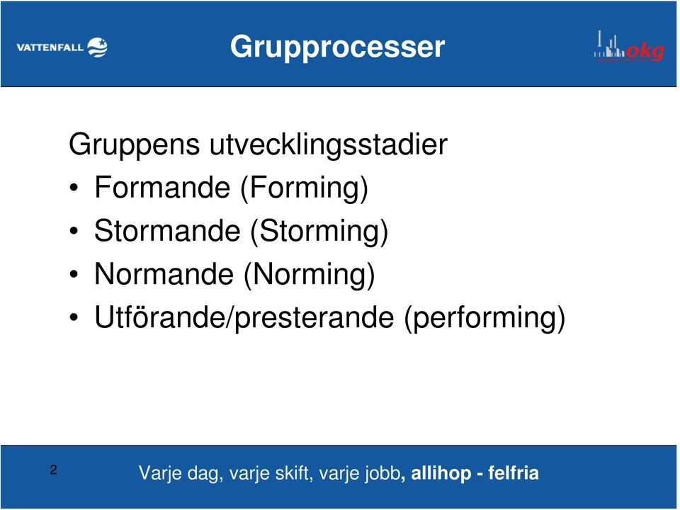 Normande (Norming) Utförande/presterande