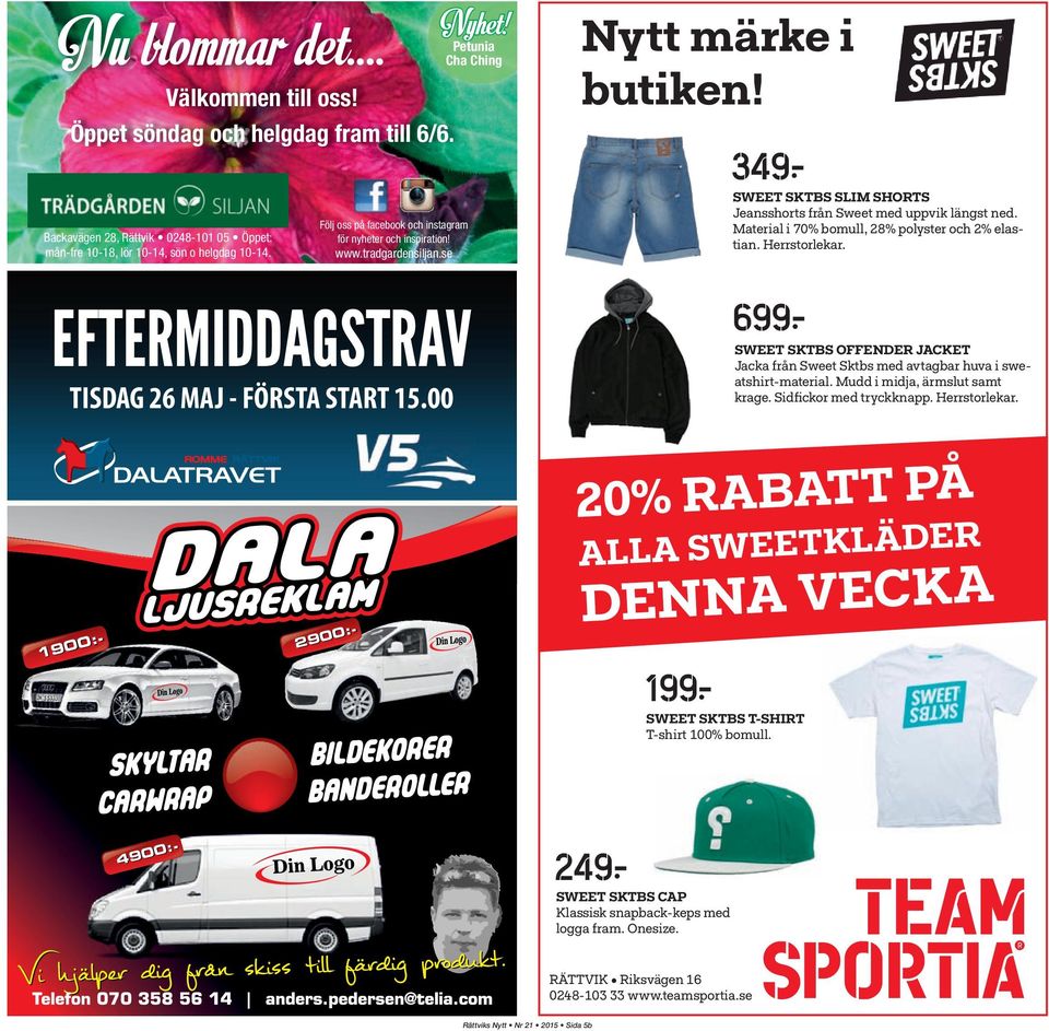 EFTERMIDDAGSTRAV TISDAG 26 MAJ - FÖRSTA START 15.00 699: SWEET SKTBS OFFENDER JACKET Jacka från Sweet Sktbs med avtagbar huva i sweatshirt-material. Mudd i midja, ärmslut samt krage.