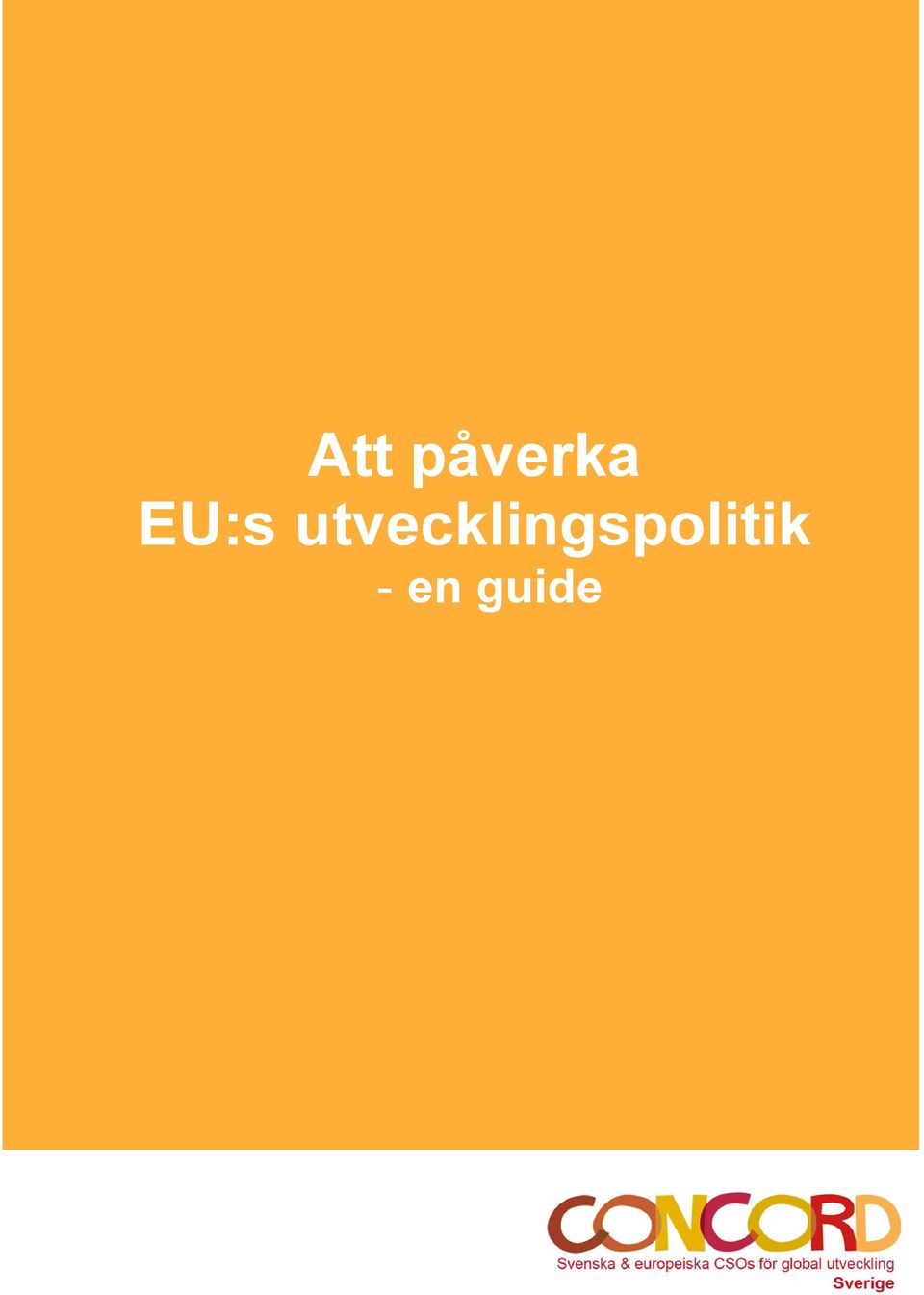 utvecklingspolitik EU:s