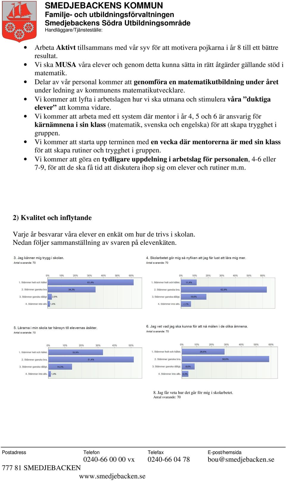 Vi kommer att lyfta i arbetslagen hur vi ska utmana och stimulera våra duktiga elever att komma vidare.