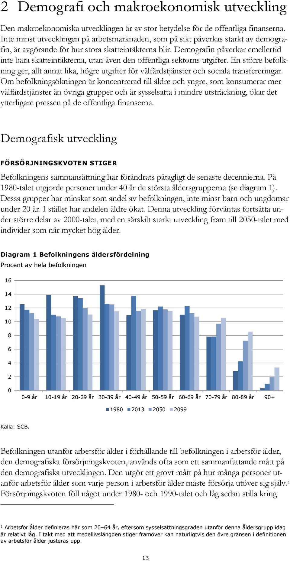 Demografin påverkar emellertid inte bara skatteintäkterna, utan även den offentliga sektorns utgifter.