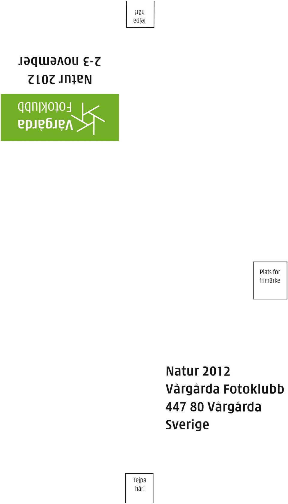 för frimärke Natur 2012
