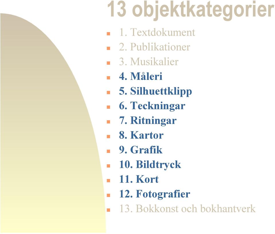 Silhuettklipp 6. Teckningar 7. Ritningar 8.