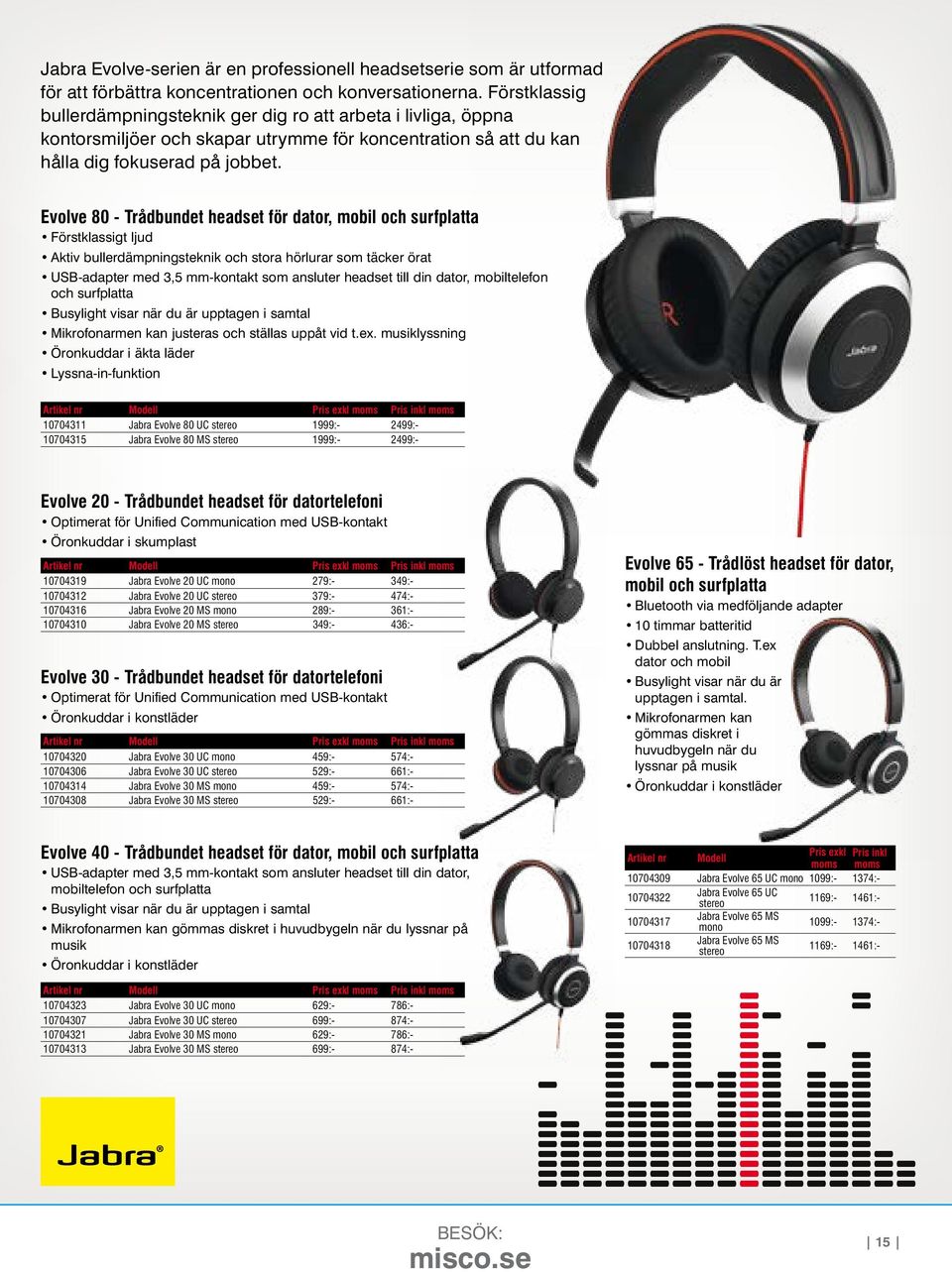 Evolve 80 - Trådbundet headset för dator, mobil och surfplatta Förstklassigt ljud Aktiv bullerdämpningsteknik och stora hörlurar som täcker örat USB-adapter med 3,5 mm-kontakt som ansluter headset