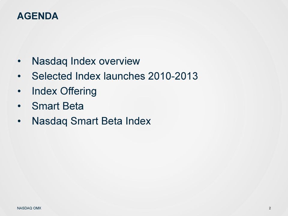 2010-2013 Index Offering