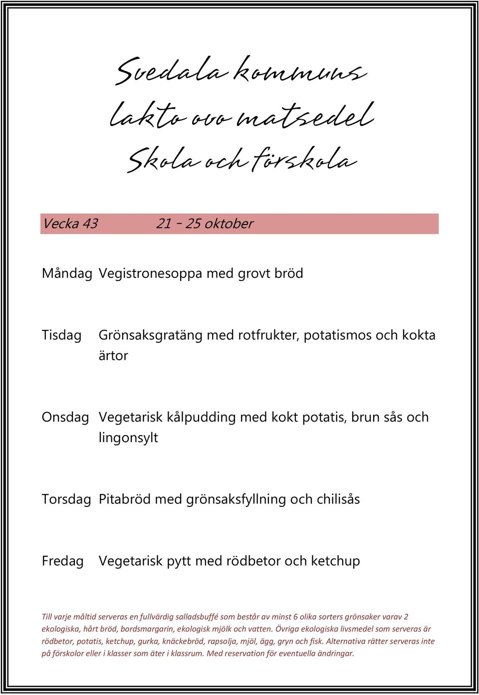 Vegetarisk kålpudding med kokt potatis, brun sås och lingonsylt