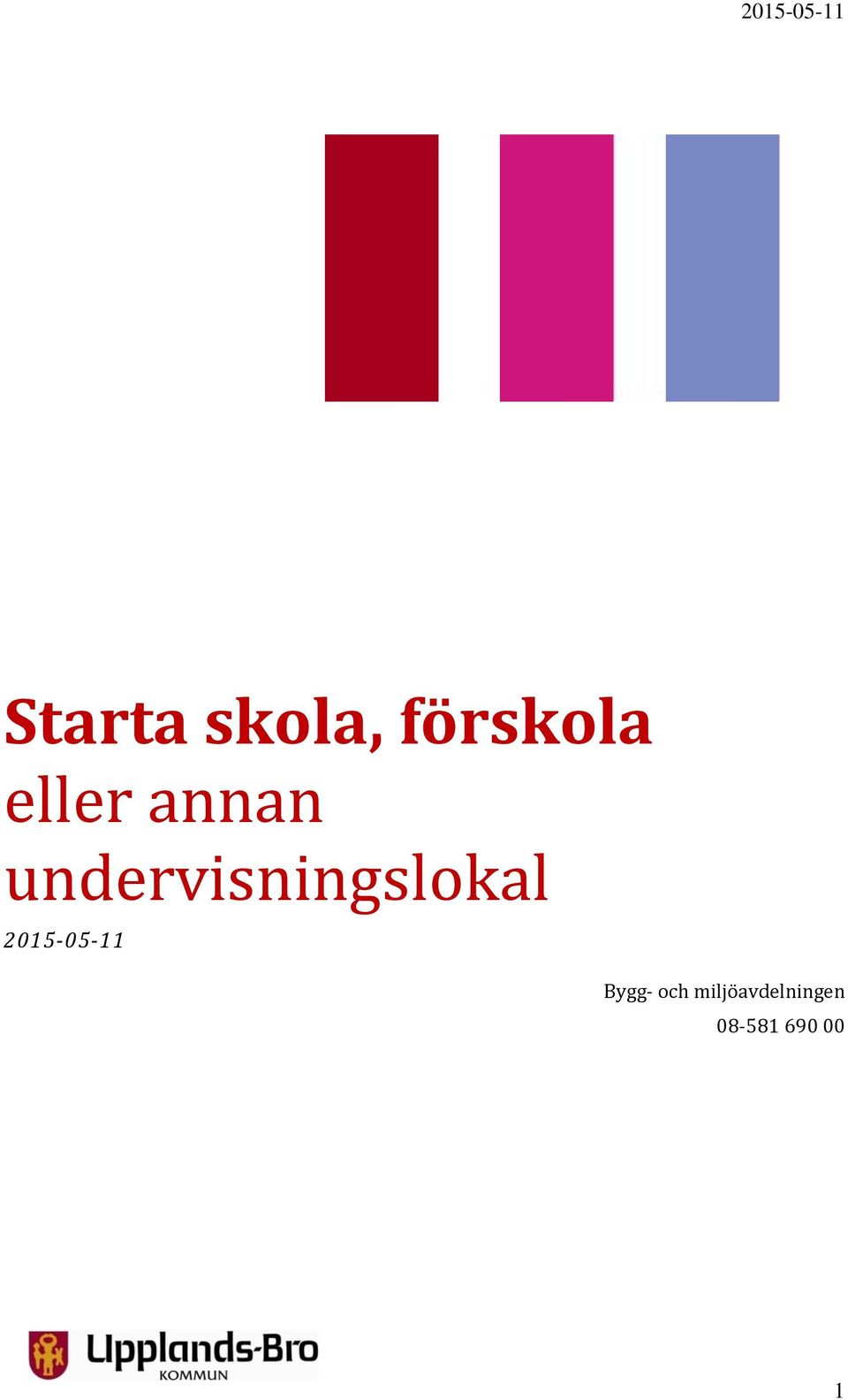 undervisningslokal