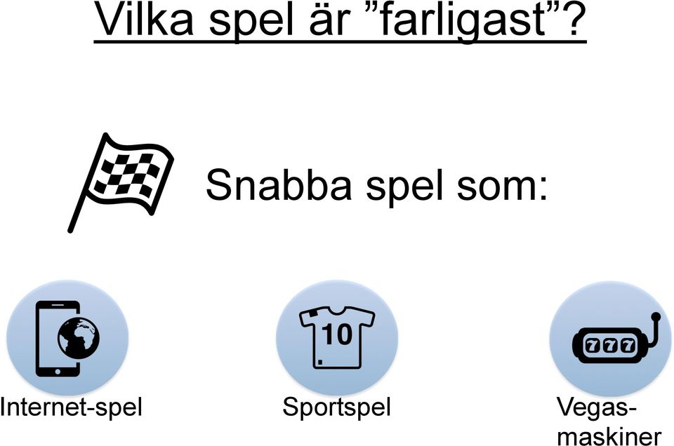 Snabba spel som: