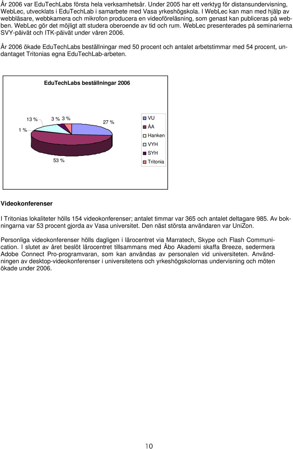 WebLec presenterades på seminarierna SVY-päivät och ITK-päivät under våren 2006.