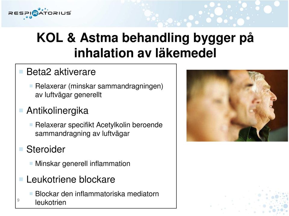 Relaxerar specifikt Acetylkolin beroende sammandragning av luftvägar Steroider