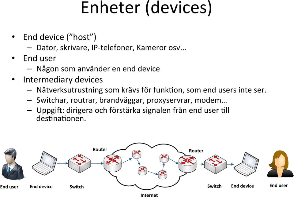 funk6on, som end users inte ser.