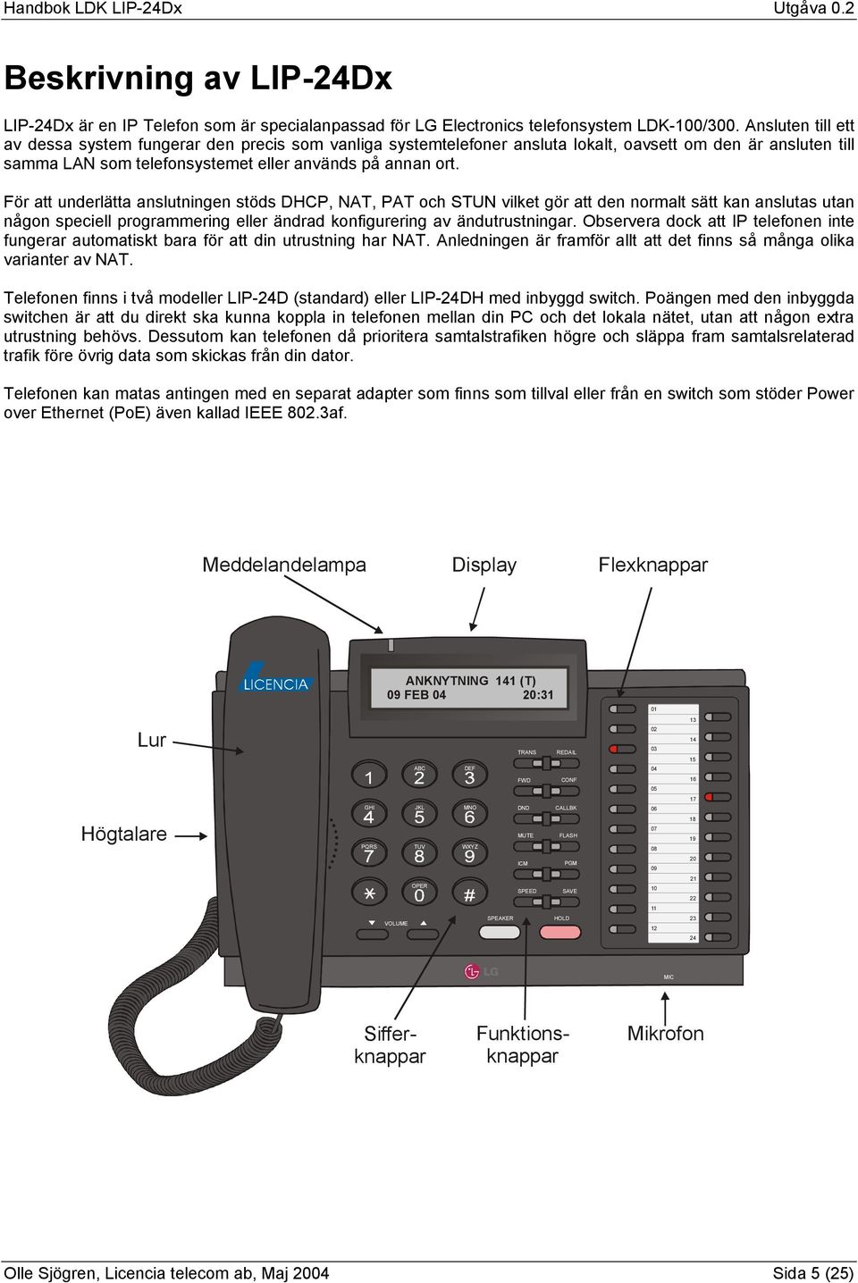 För att underlätta anslutningen stöds DHCP, NAT, PAT och STUN vilket gör att den normalt sätt kan anslutas utan någon speciell programmering eller ändrad konfigurering av ändutrustningar.