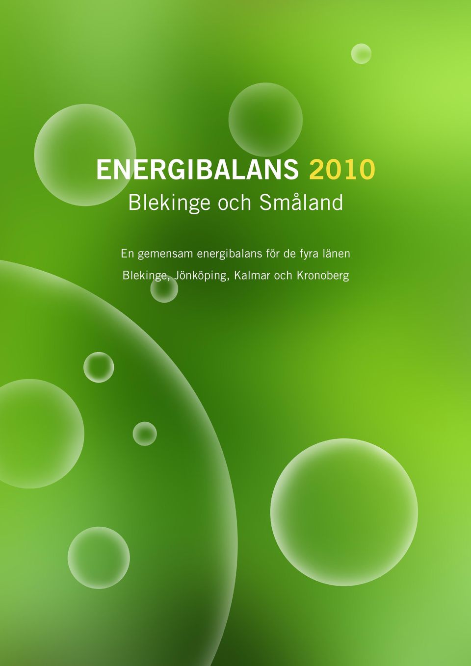 energibalans för de fyra länen