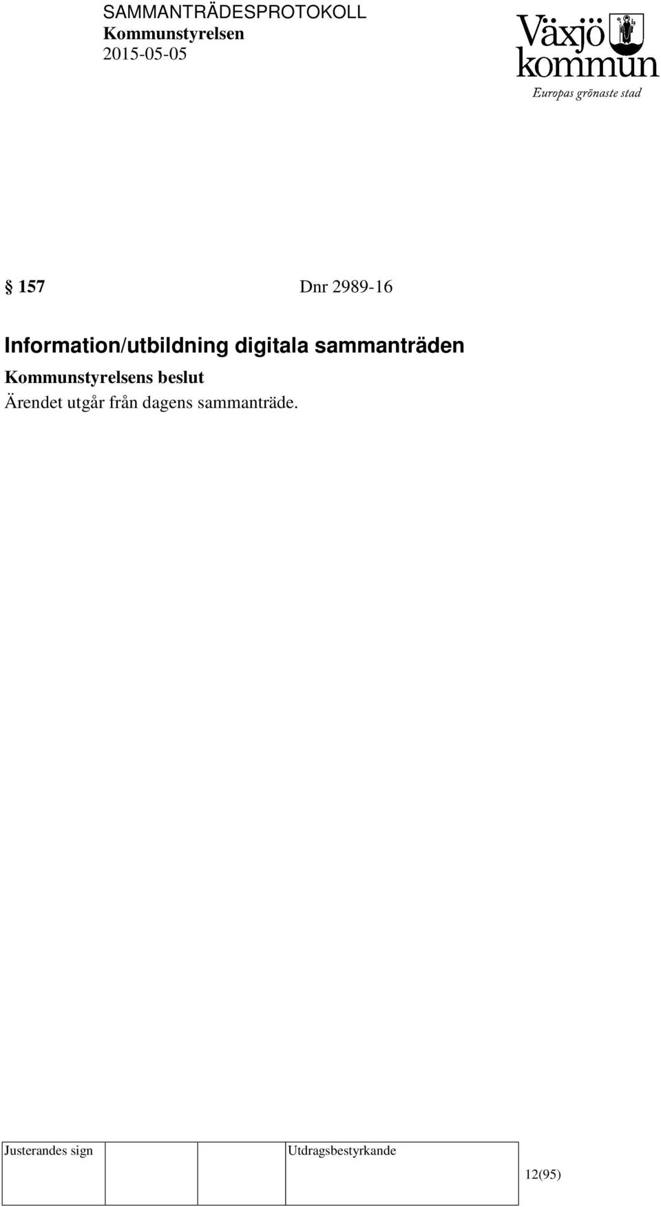 digitala sammanträden s