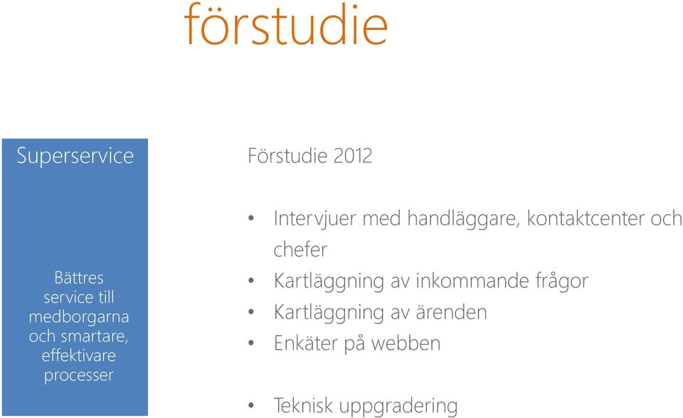 och effektivt arbetssätt Intervjuer med handläggare, kontaktcenter och chefer IT-miljön i Norrtälje kommun ska möjliggöra vidare