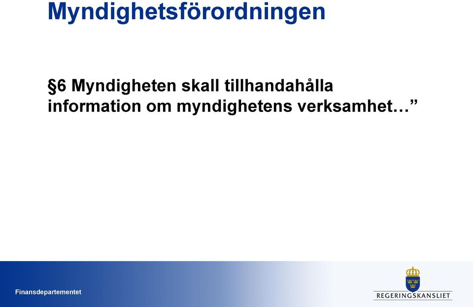 tillhandahålla information