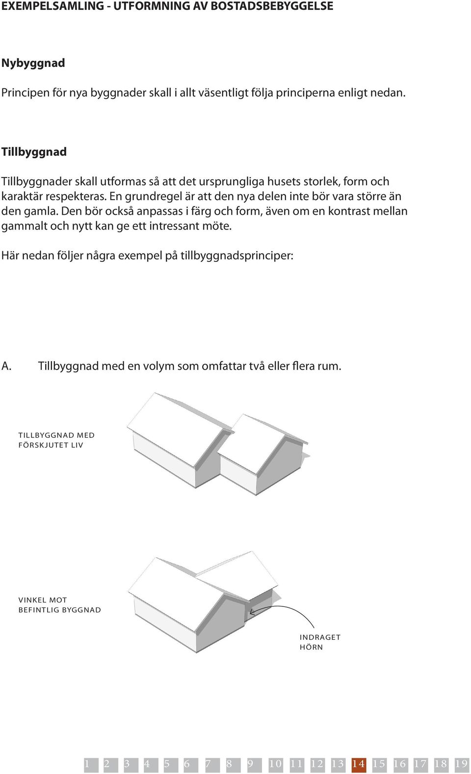 En grundregel är att den nya delen inte bör vara större än den gamla.