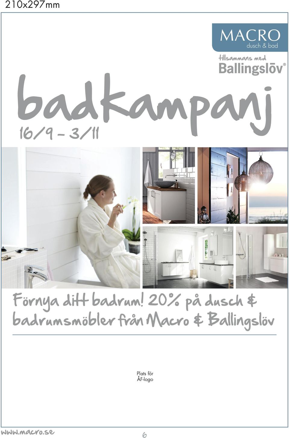 20% på dusch & badrumsmöbler