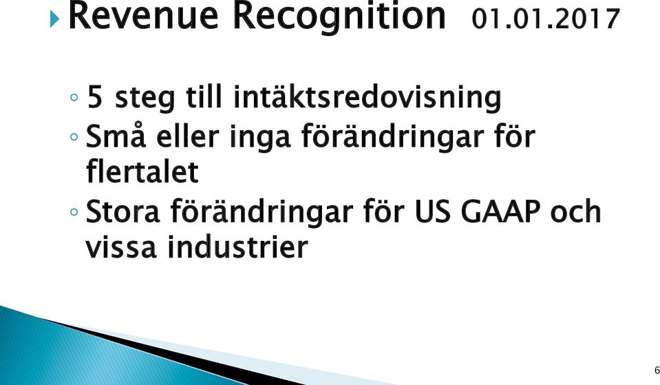 Små eller inga förändringar för