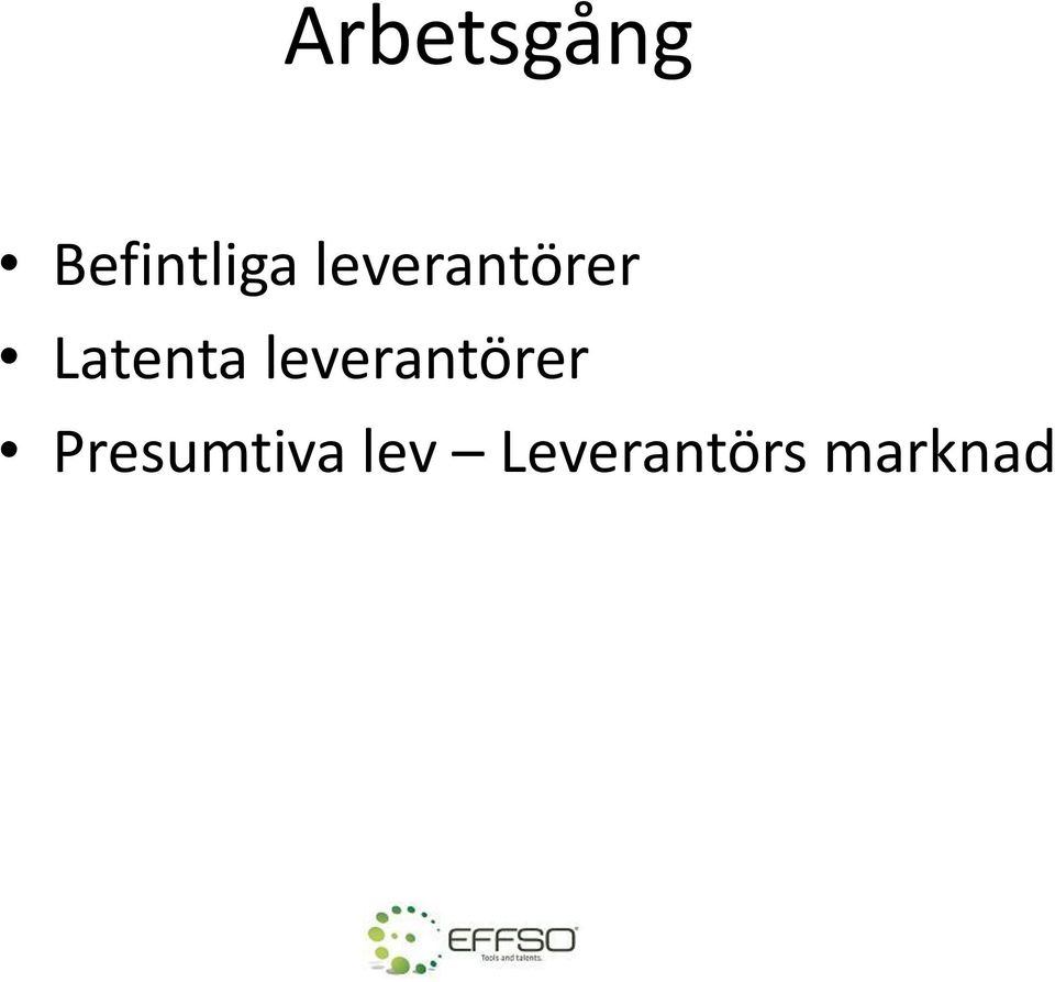 leverantörer