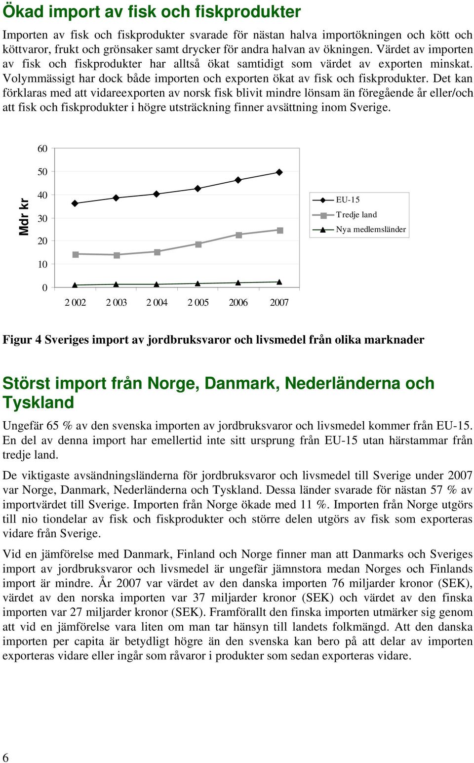 Det kan förklaras med att vidareexporten av norsk fisk blivit mindre lönsam än föregående år eller/och att fisk och fiskprodukter i högre utsträckning finner avsättning inom Sverige.