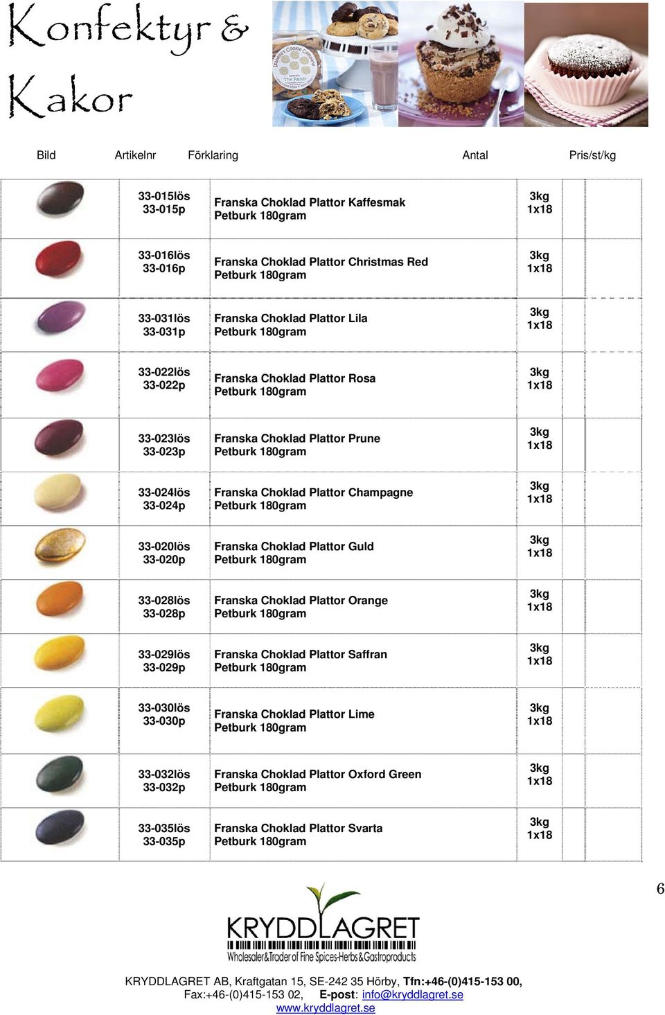 Champagne 33-020lös 33-020p Franska Choklad Plattor Guld 33-028lös 33-028p Franska Choklad Plattor Orange 33-029lös 33-029p Franska Choklad Plattor