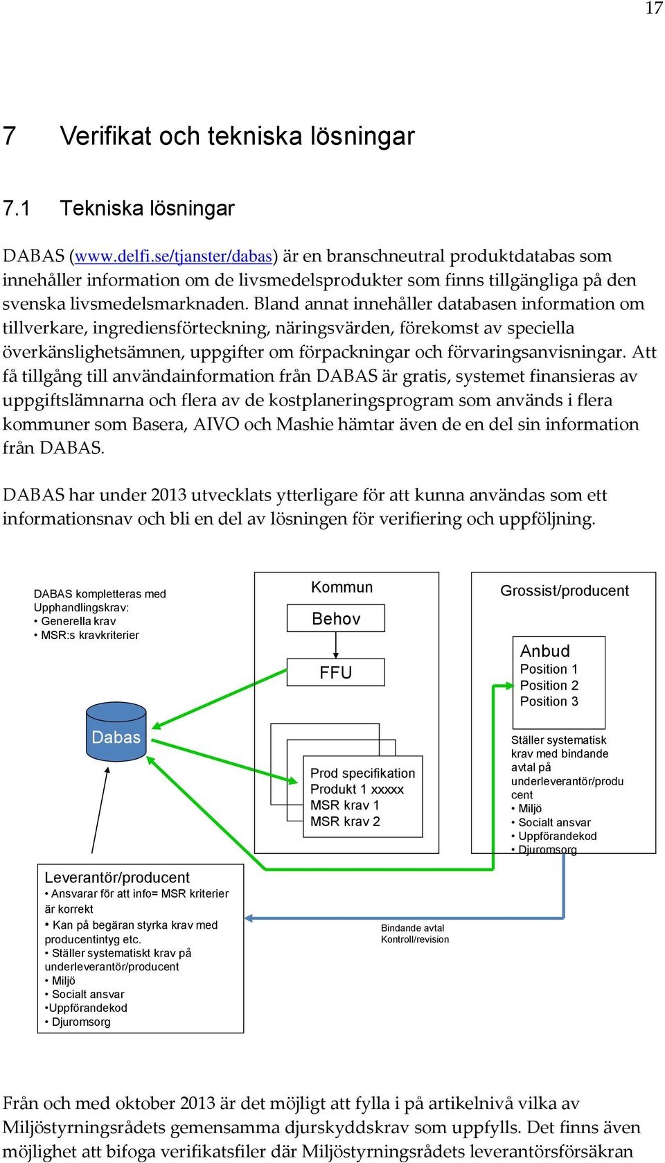 Bland annat innehåller databasen information om tillverkare, ingrediensförteckning, näringsvärden, förekomst av speciella överkänslighetsämnen, uppgifter om förpackningar och förvaringsanvisningar.