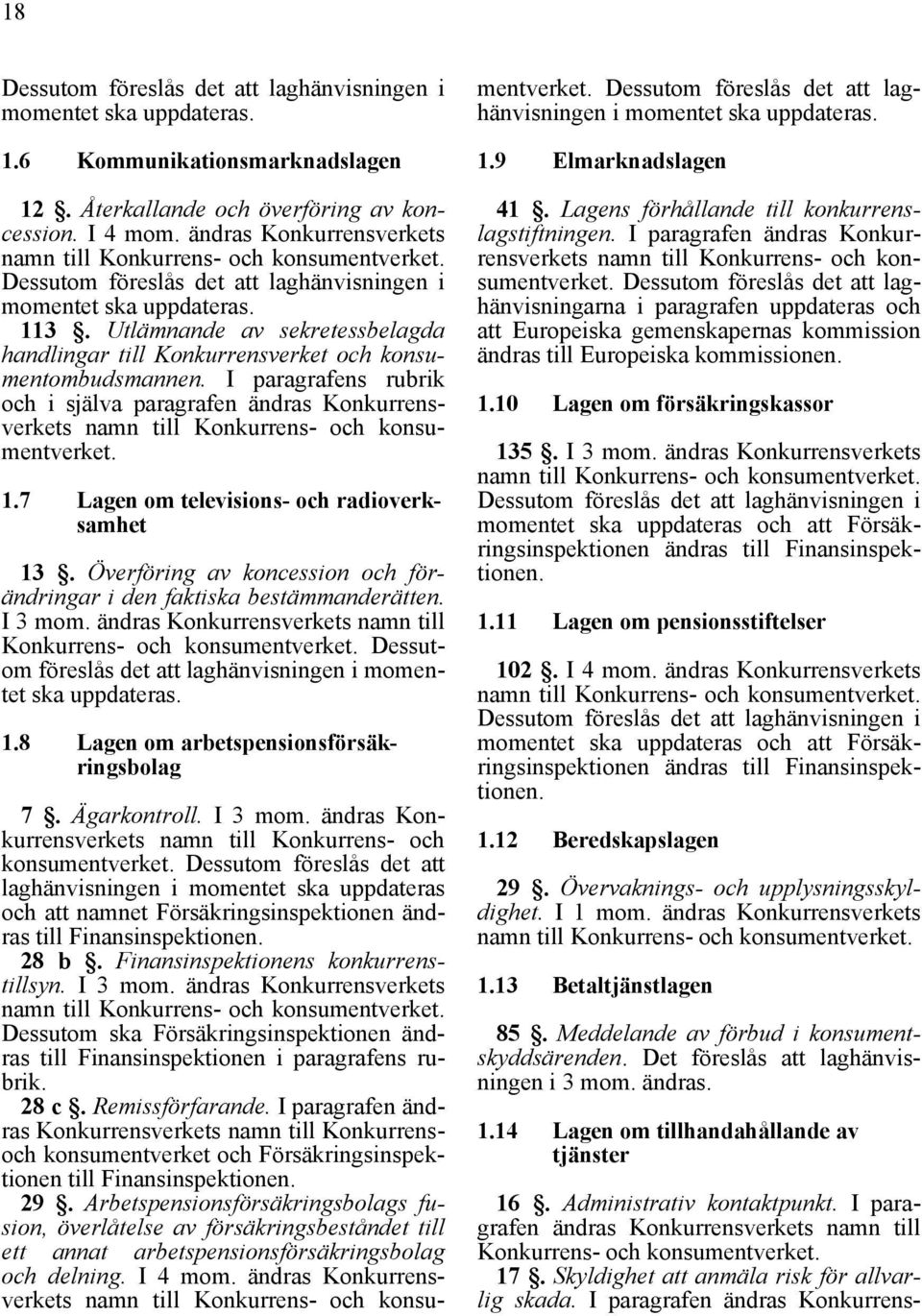 Utlämnande av sekretessbelagda handlingar till Konkurrensverket och konsumentombudsmannen.