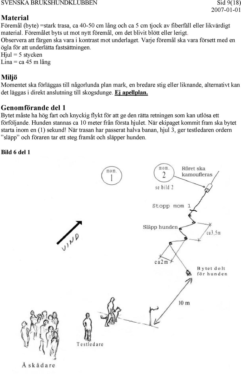 Varje föremål ska vara försett med en ögla för att underlätta fastsättningen.