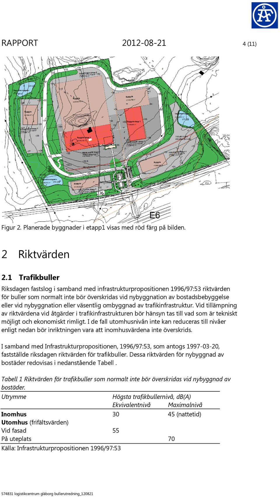 nybyggnation eller väsentlig ombyggnad av trafikinfrastruktur.