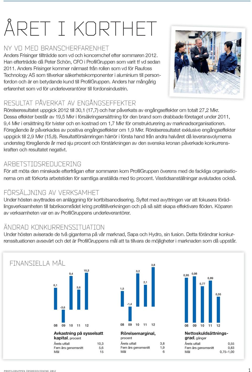 Anders har mångårig erfarenhet som vd för underleverantörer till fordonsindustrin.