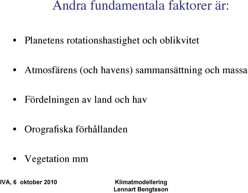 (och havens) sammansättning och massa