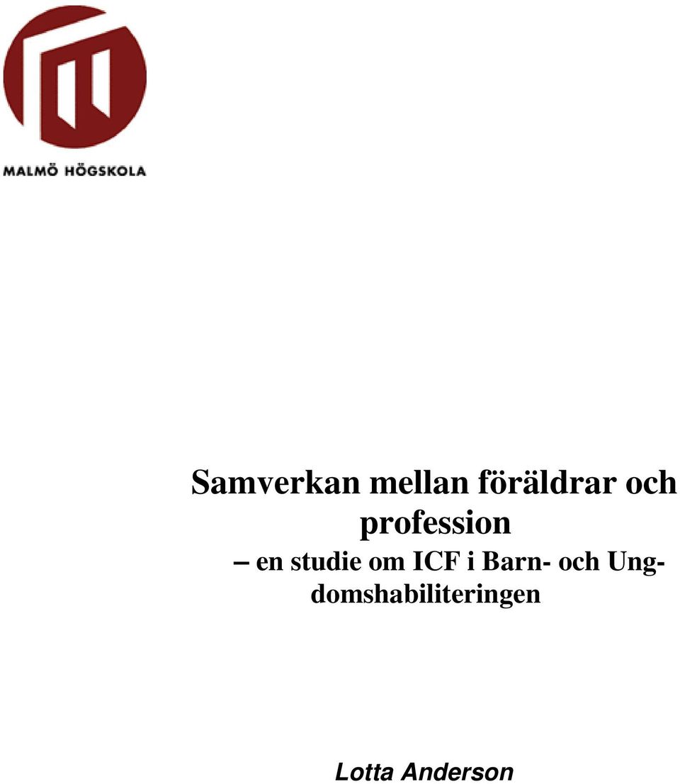 om ICF i Barn- och