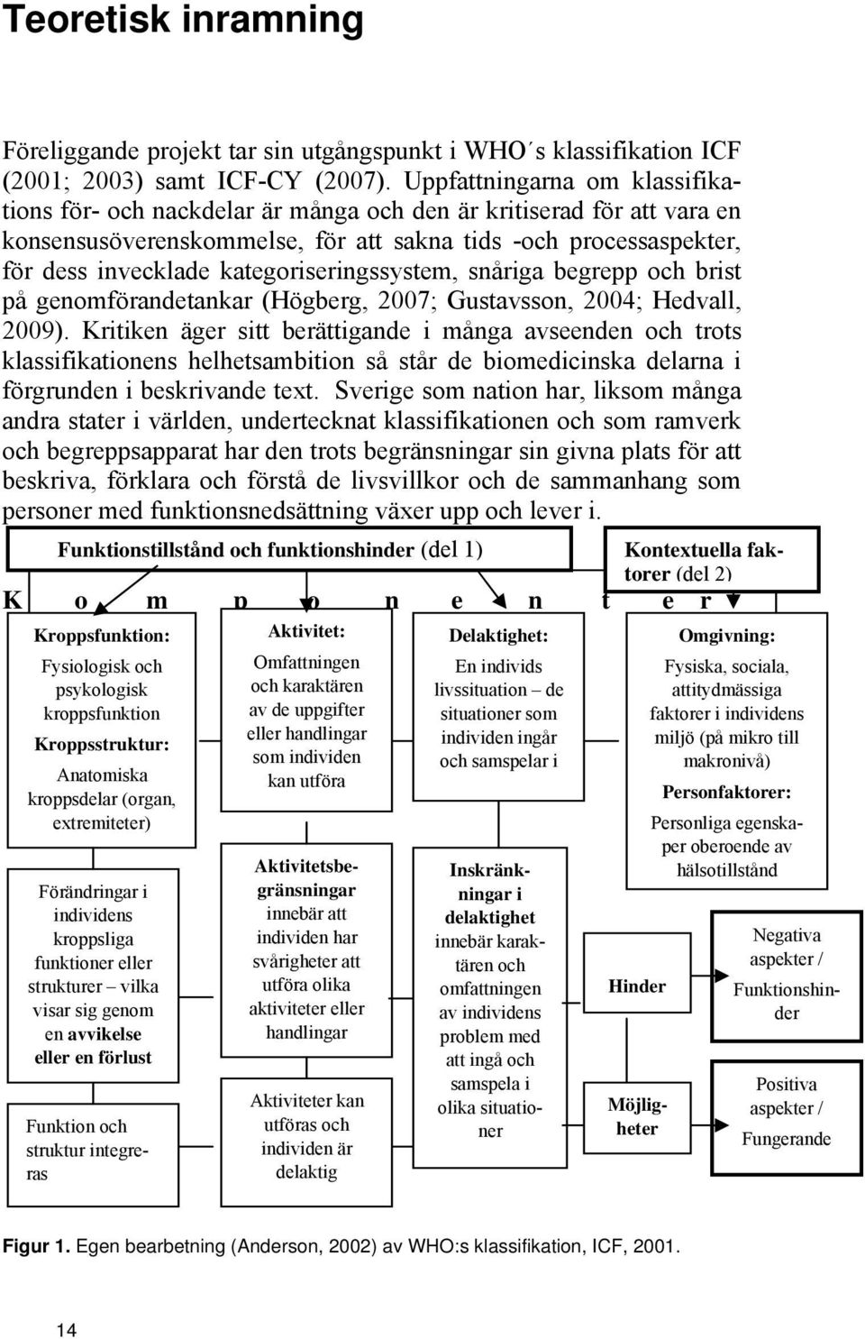 kategoriseringssystem, snåriga begrepp och brist på genomförandetankar (Högberg, 2007; Gustavsson, 2004; Hedvall, 2009).