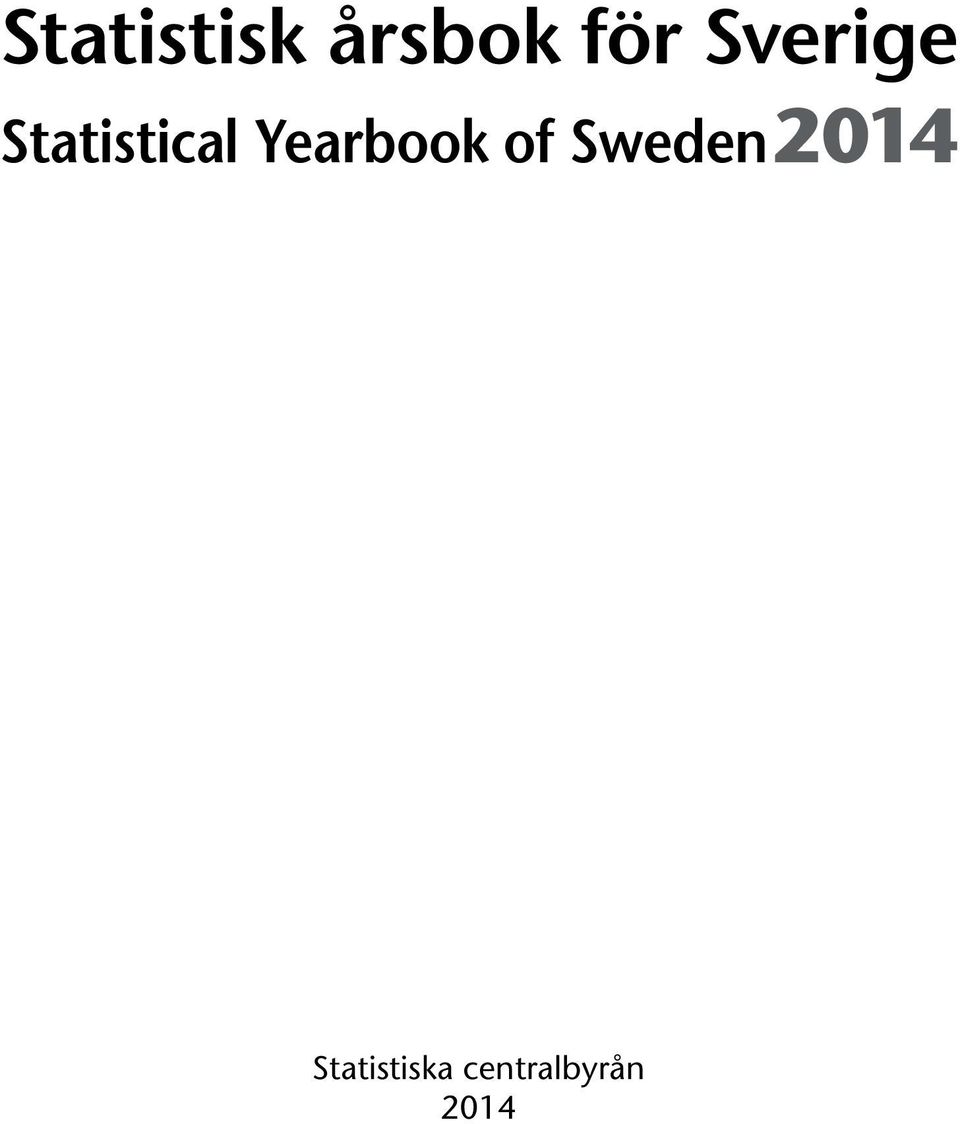 Yearbook of Sweden 2014