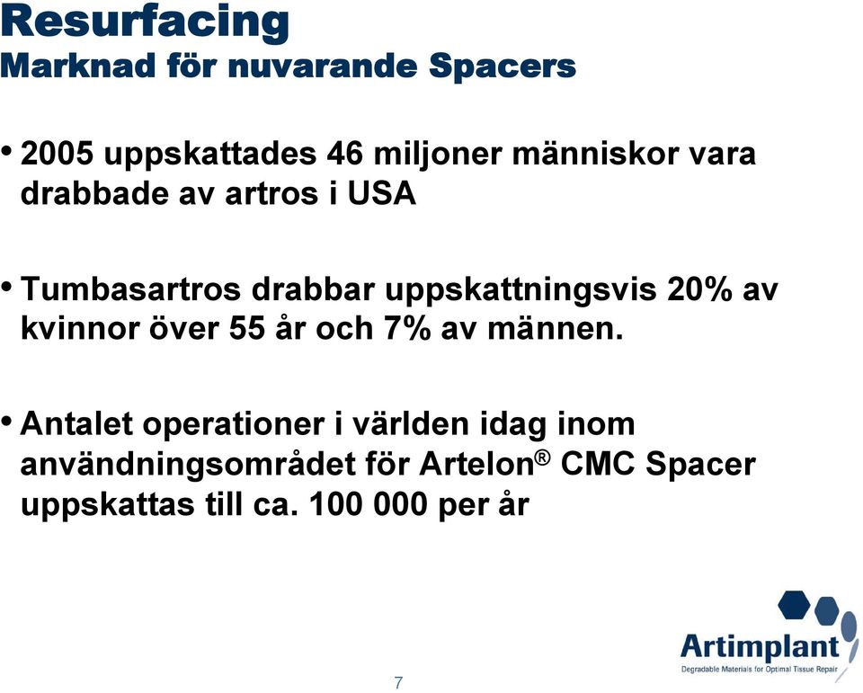 20% av kvinnor över 55 år och 7% av männen.