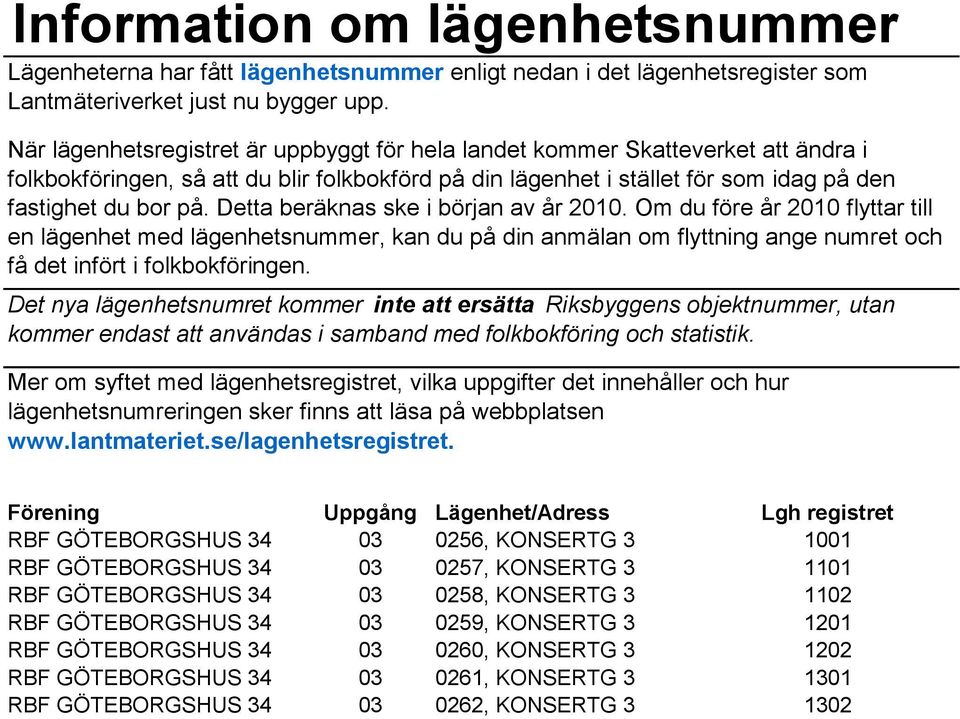 34 03 0259, KONSERTG 3 1201 RBF GÖTEBORGSHUS 34 03 0260, KONSERTG 3 1202 RBF