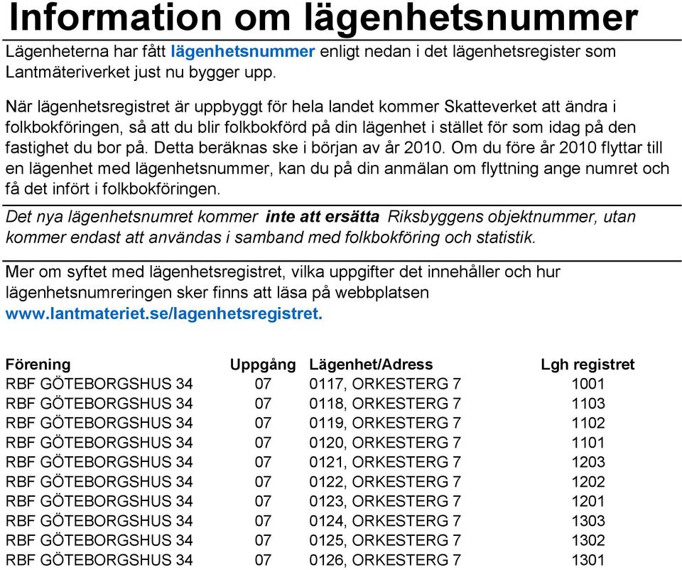 RBF GÖTEBORGSHUS 34 07 0122, ORKESTERG 7 1202 RBF GÖTEBORGSHUS 34 07 0123, ORKESTERG 7 1201 RBF GÖTEBORGSHUS 34 07