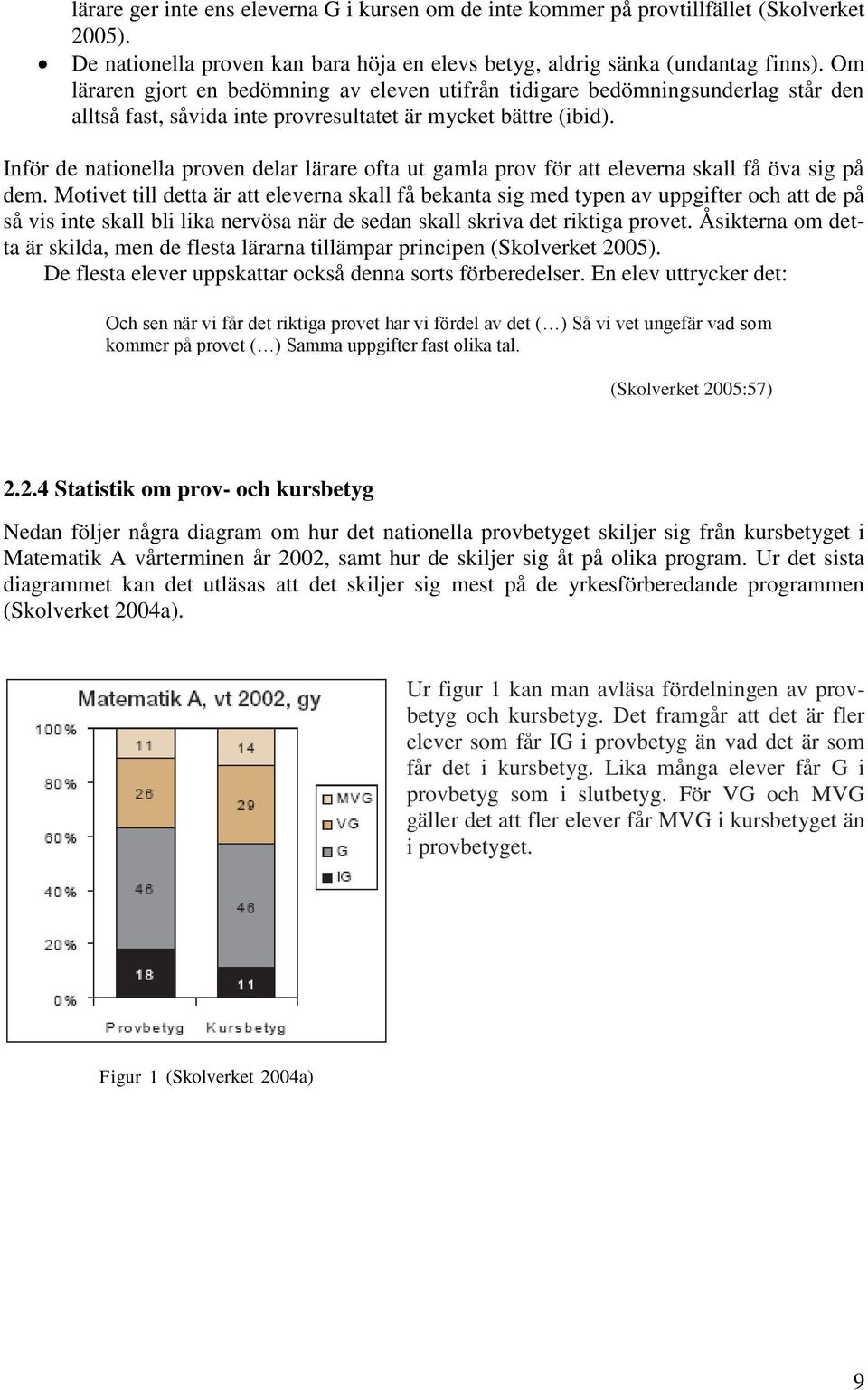 Inför de nationella proven delar lärare ofta ut gamla prov för att eleverna skall få öva sig på dem.