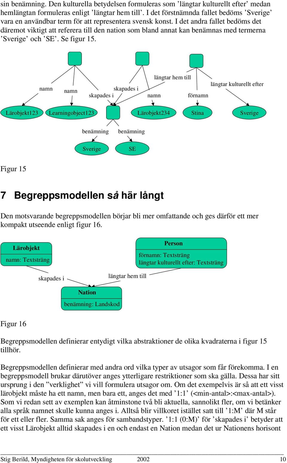 I det andra fallet bedöms det däremot viktigt att referera till den nation som bland annat kan benämnas med termerna Sverige och SE. Se figur 15.