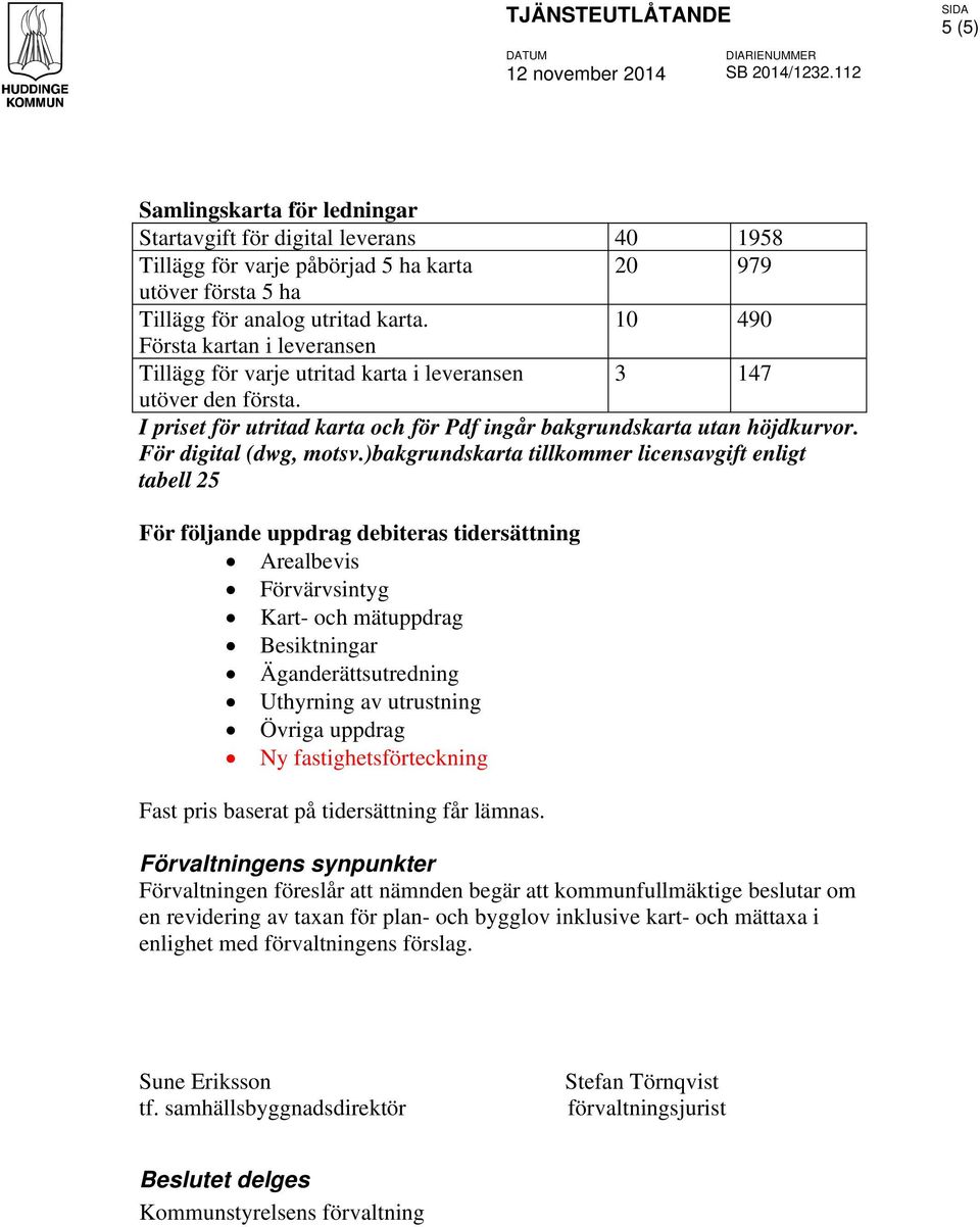 10 490 Första kartan i leveransen Tillägg för varje utritad karta i leveransen 3 147 utöver den första. I priset för utritad karta och för Pdf ingår bakgrundskarta utan höjdkurvor.