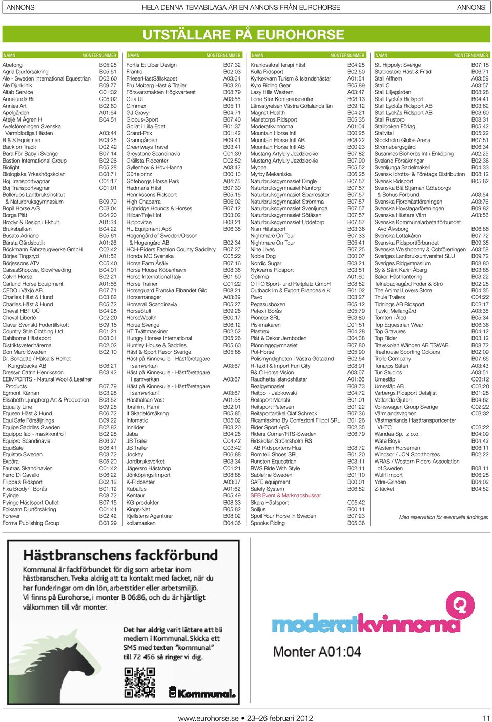 D02:42 Bara För Baby i Sverige B07:14 Bastion International Group B02:26 Biolight B05:28 Biologiska Yrkeshögskolan B08:71 Boj Transportvagnar C01:17 Boj Transportvagnar C01:01 Bollerups