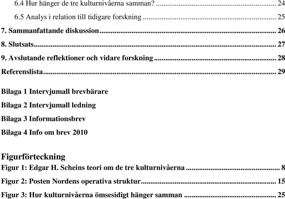 .. 29 Bilaga 1 Intervjumall brevbärare Bilaga 2 Intervjumall ledning Bilaga 3 Informationsbrev Bilaga 4 Info om brev 2010