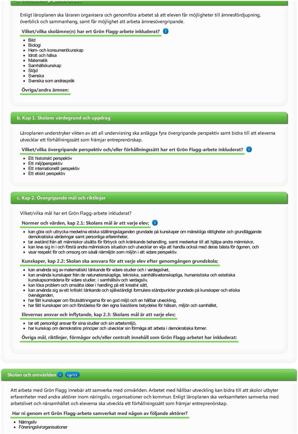 Bld Bolog Hem- och konsumentkunskap Idrott och hälsa Matematk Samhällskunskap Slöjd Svenska Svenska som andraspråk Övrga/andra ämnen: b. Kap 1.