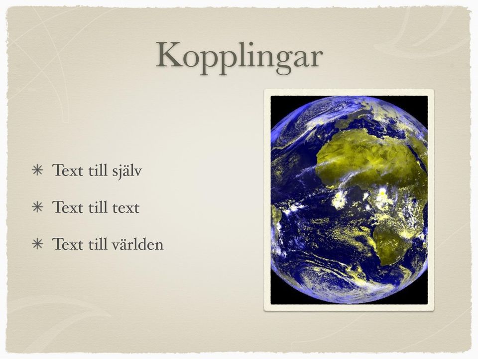 själv  text 
